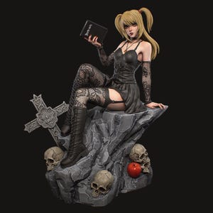 Miss Amane Resin Figure: 12K High Detail Fan Art Collectible
