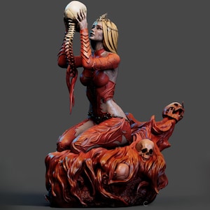 Orin the Red 12K Quality Resin 3D Figure -  Unassembled / Unpainted / Painted Sculpture CA3D Studios Fan Art Garage Kit - 1/12, 1/9, Scales