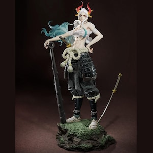 Yamato Female Samurai Figure 12K Quality Resin 3D Print - Unassembled / Unpainted / Painted Femme Fatale Fantasy High Detailed CA3D Fan ART