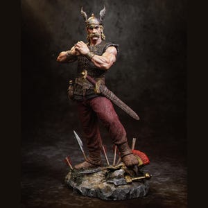 Asterix & Obelix Resin Figurine: 12K 3D Print Fan Art - Unpainted/Painted