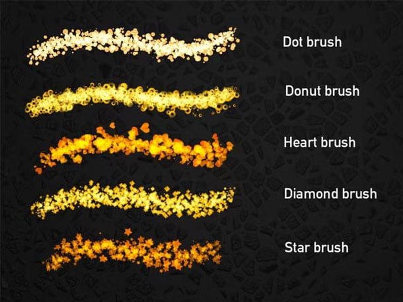 Glitter Brushes for Procreate | Shine, Sparkle, and Glitter Effects - Etsy
