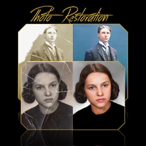 Photo Restoration Service, Enhancement & Colorization, Restore Old Photos, Photo Restoration, Photo Restoration Black and White, Fix Damage