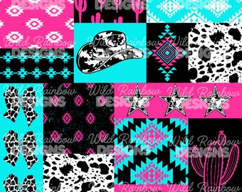 Western Patchwork Seamless