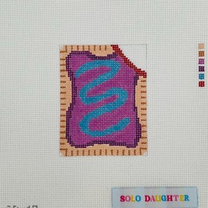 Berry Mini Poptart Needlepoint Canvas