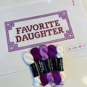Favorite Daughter Needlepoint Canvas
