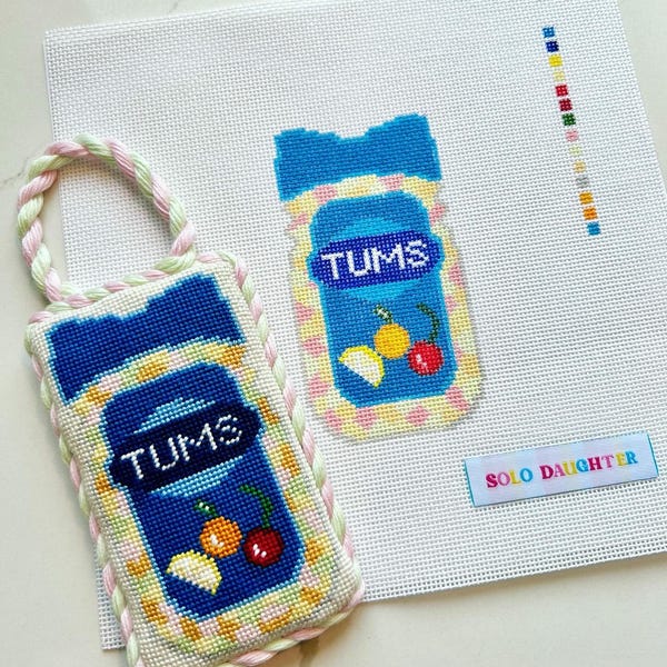 Tummy Issues Needlepoint Canvas