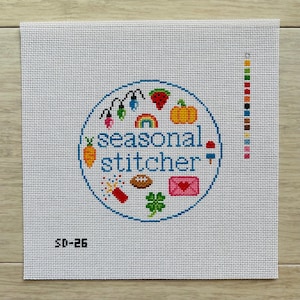 Seasonal Stitcher Needlepoint Canvas
