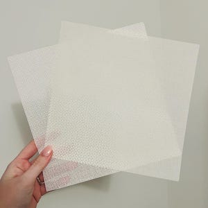Lienzo precortado en blanco para bordado cuadrado de 8" x 8"