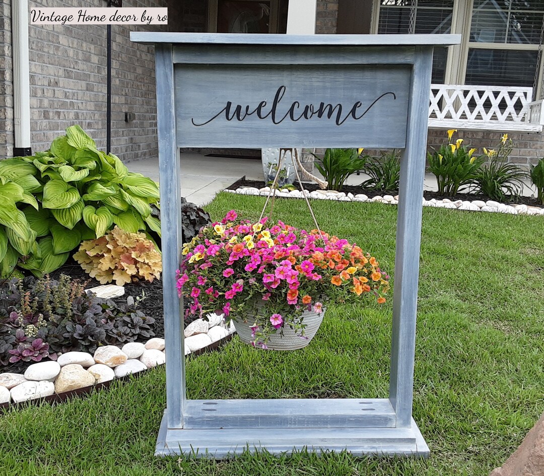 Hanging Basket Stand. Flower Stand. Custom Made Porch Plant