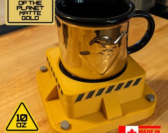 Satisfactory-inspired 10oz Coffee Mug Display With Magnetically