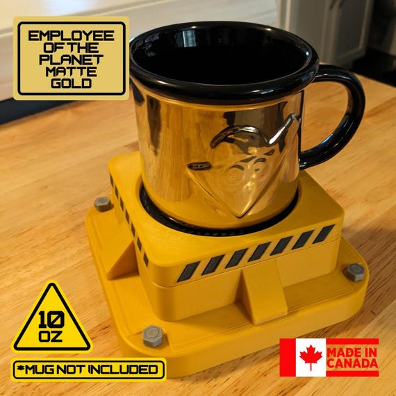 Satisfactory-inspired 10oz Coffee Mug Display With Magnetically
