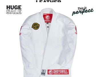 Shoyoroll Batch #71 BJJ Gi Kimono | Competitor Retro White Brazilian Jiu Jitsu Uniform