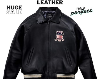 Abrigo de vuelo de piel de oveja Avirex All Americans Varsity