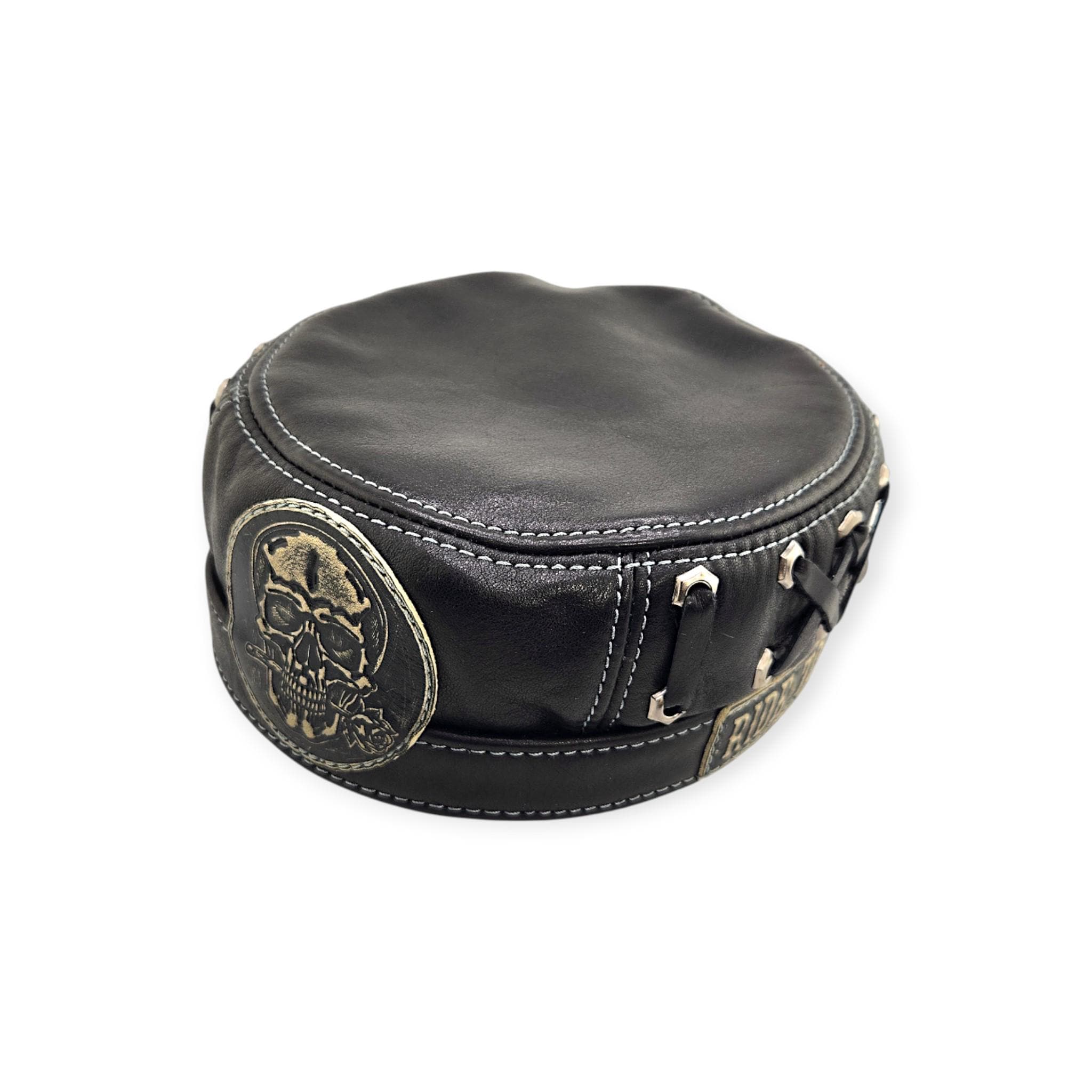Studded Biker Hat - Etsy