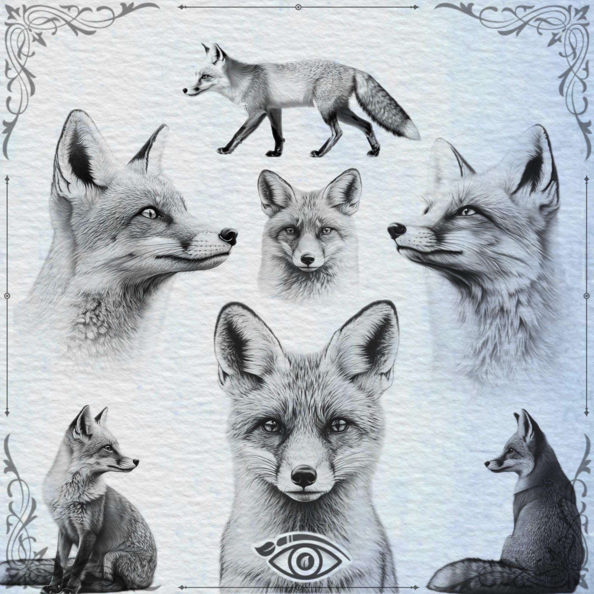 Procreate Wild Animals Brush Stamps – 200 Fierce Tattoo & Digital ...