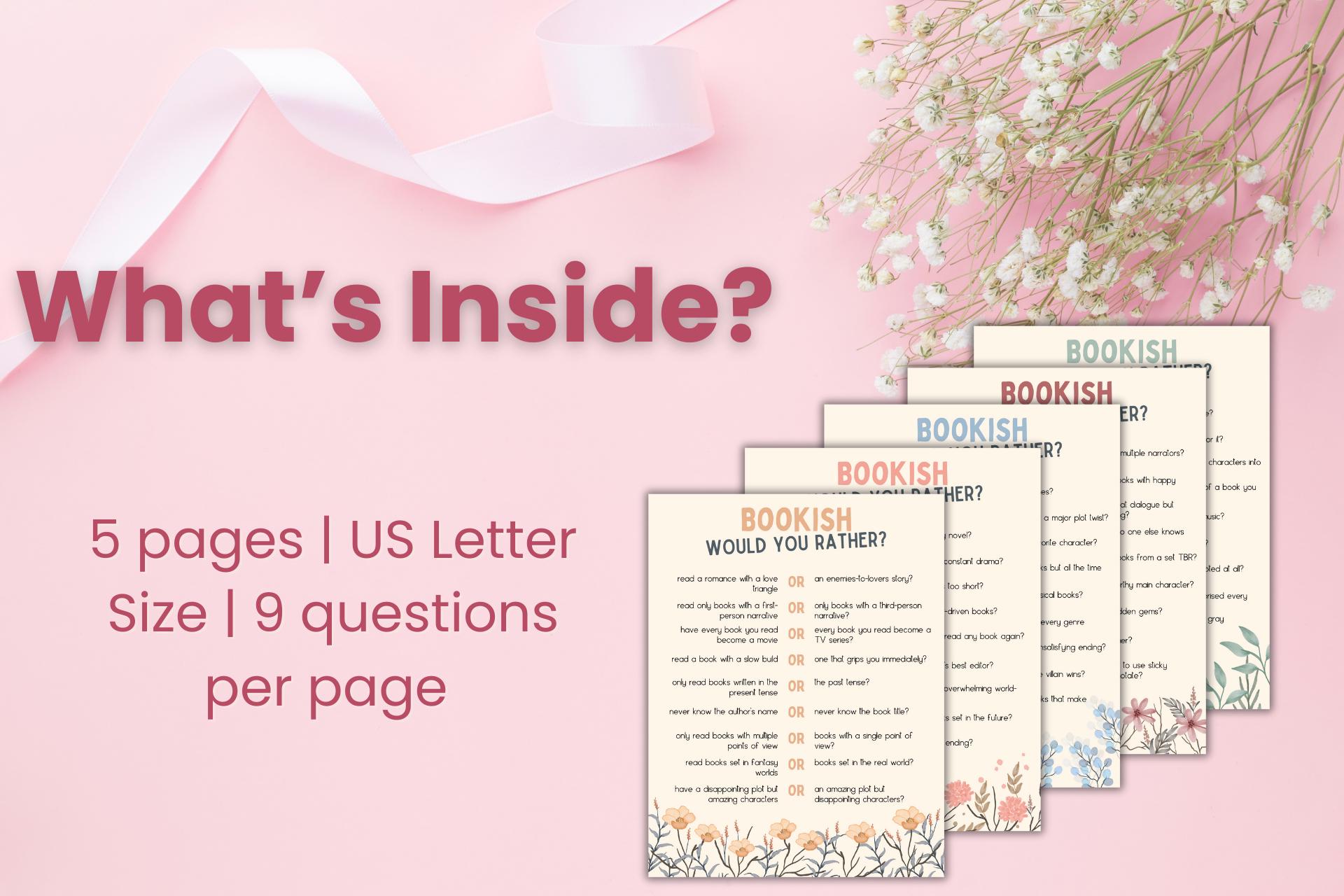 Bookish Would You Rather Questions for Book Clubs | 45 Conversation ...