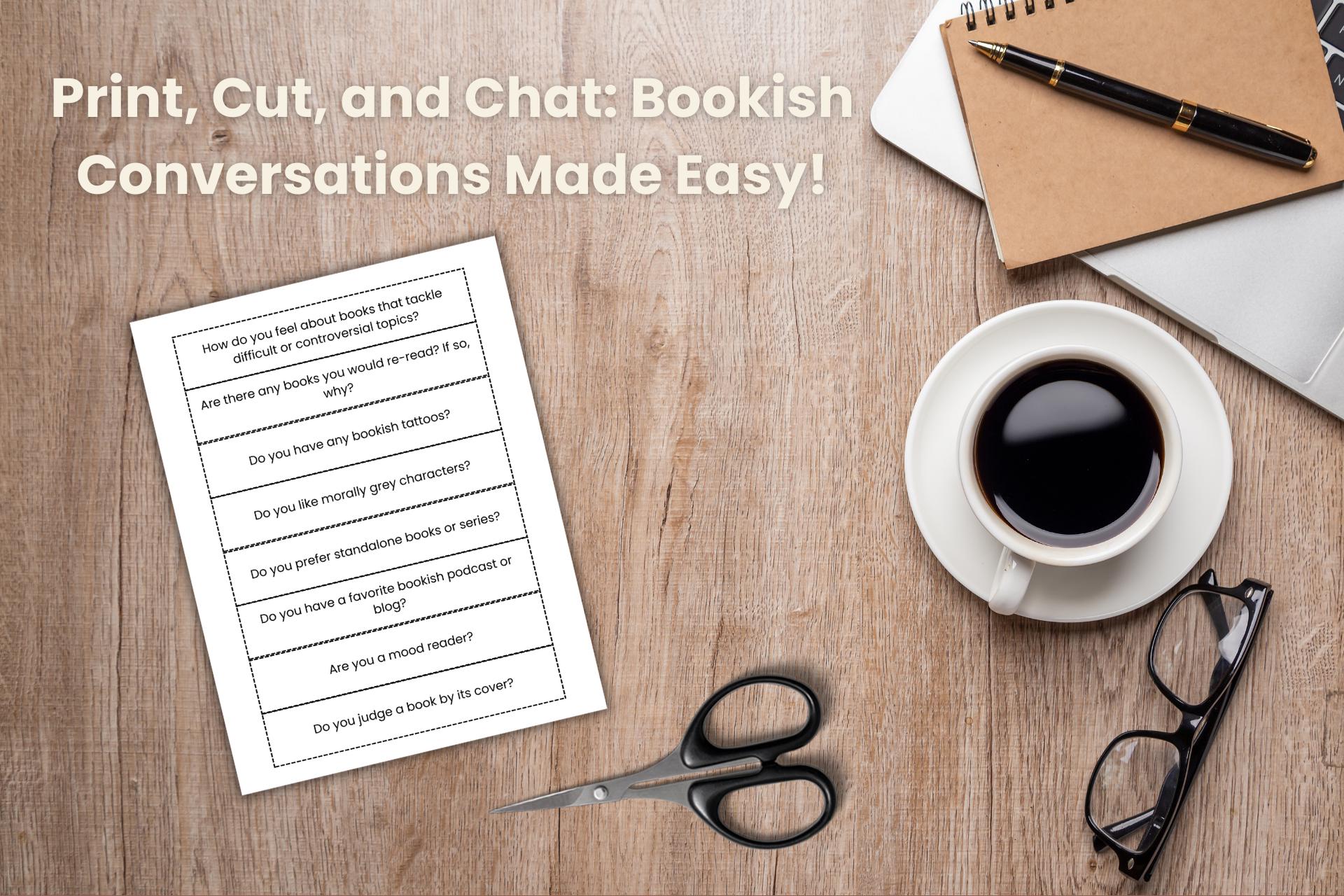Printable Bookish Discussion Questions for Book Clubs | 40 Conversation ...