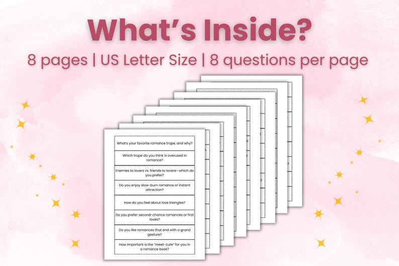 Printable Romance-themed Bookish Discussion Questions for Book Clubs ...
