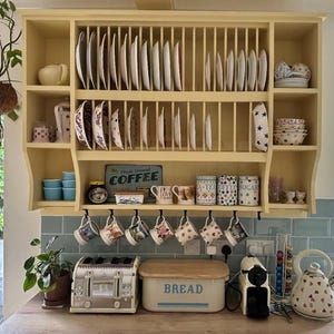Wicklow Plate Rack Kitchen Storage - Painted in your colour choice