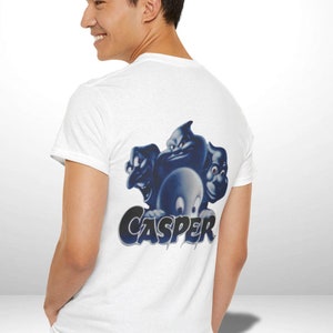 Casper 1995 Back Print | Movie-Inspired Retro T-Shirt, & Sweatshirt | Spooky Nostalgic Ghost Design | 90s Halloween Apparel  | 90s Movies