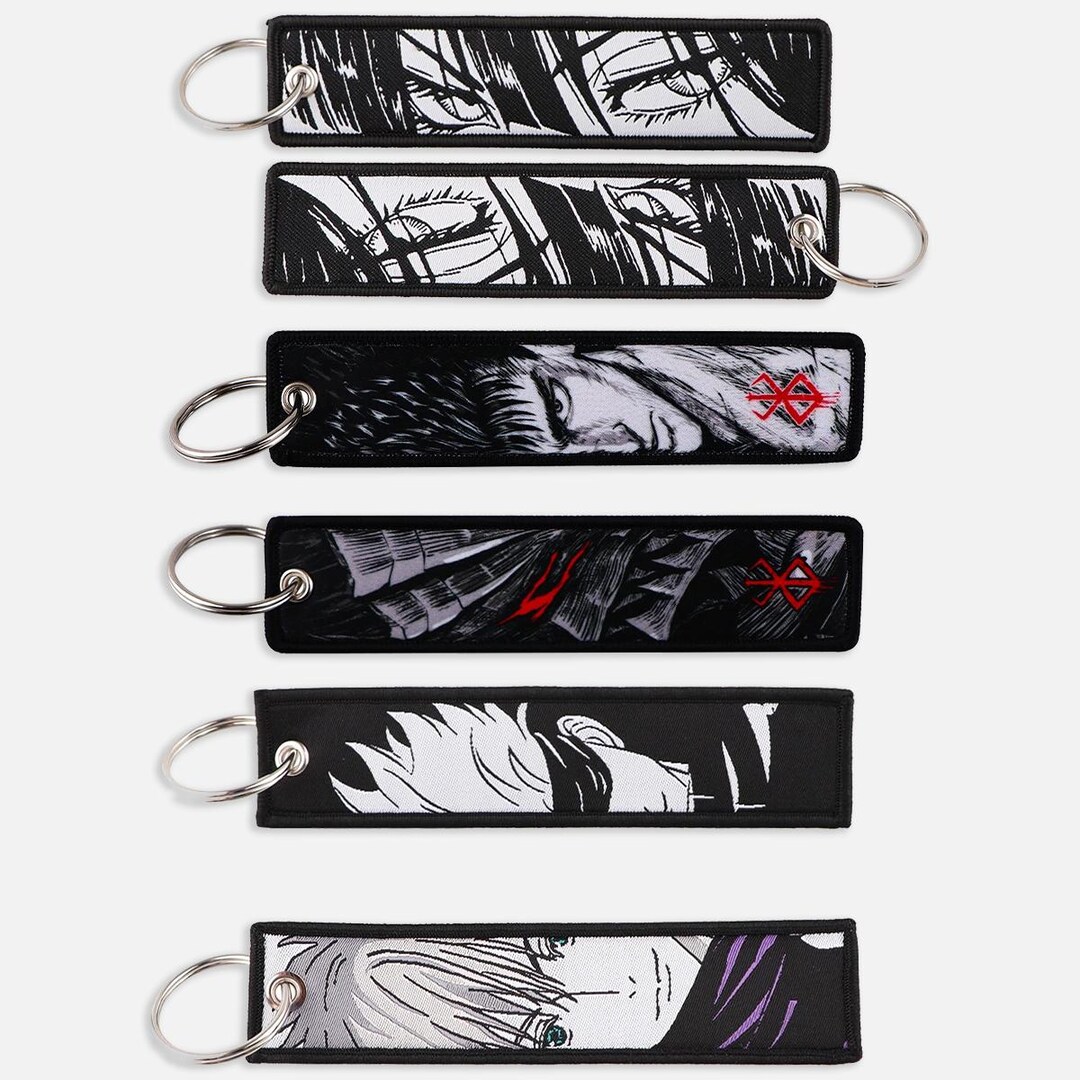 Anime Jet Tag Embroidered Keychain B1 Etsy UK