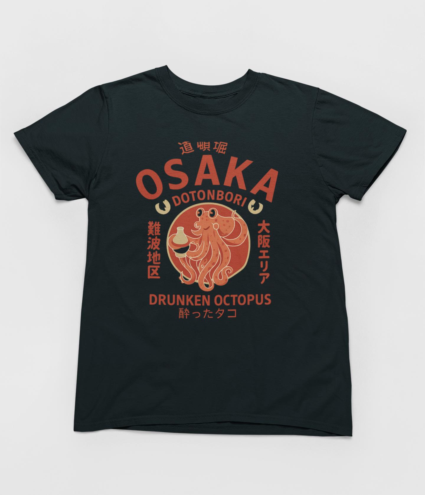 Osaka Drunken Octopus Shirt - Funny Japanese Ramen Bar Tee 