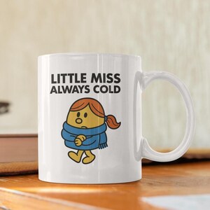 Nowość Miss Always Cold 10oz kubek do kawy - zabawny damski kubek na tajnego Mikołaja, Boże Narodzenie, urodziny, kawa, kubek do kawy Always Cold Friend M25