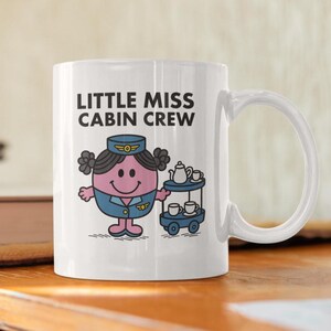 Novelty Miss Cabin Crew gift  10oz Coffee Mug - Funny Female Cup For Secret Santa Christmas Birthday Coffee mum day  Friend Coffee Mug f30