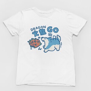 Dragon Fruit Shirt - Funny  Puppy Dog Tee, Kawaii Animal Graphic T-Shirt, Anime Style Dog Lover Gift, Cute Cosplay Shirt L5