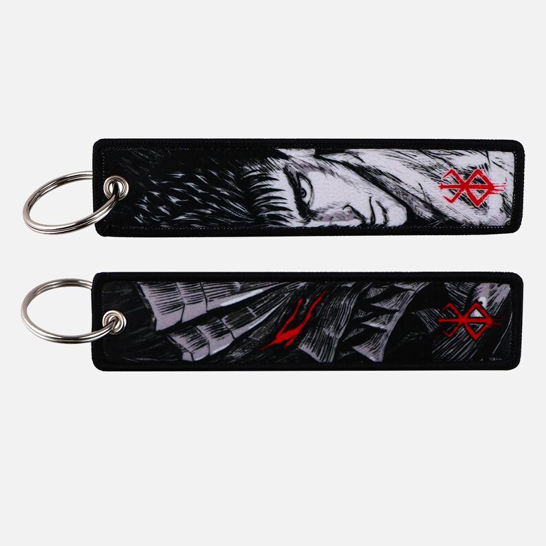 Anime Jet Tag Embroidered Keychain B1 Etsy UK