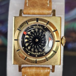 Vintage Women&#39;s Ernest Borel Kaleidoscope Cocktail Watch 20mm