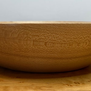 Maple Bowl, Thin Wood Bowl, Thin Maple Bowl