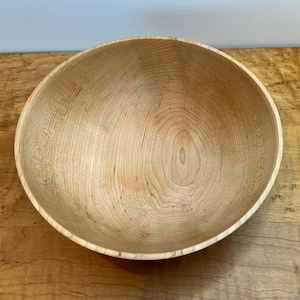 Maple Bowl, Thin Wood Bowl, Thin Maple Bowl
