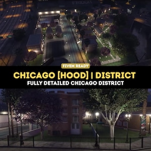 Carte FiveM Chicago Hood - Quartier urbain réaliste / Optimisée et prête pour les RP - Haute qualité