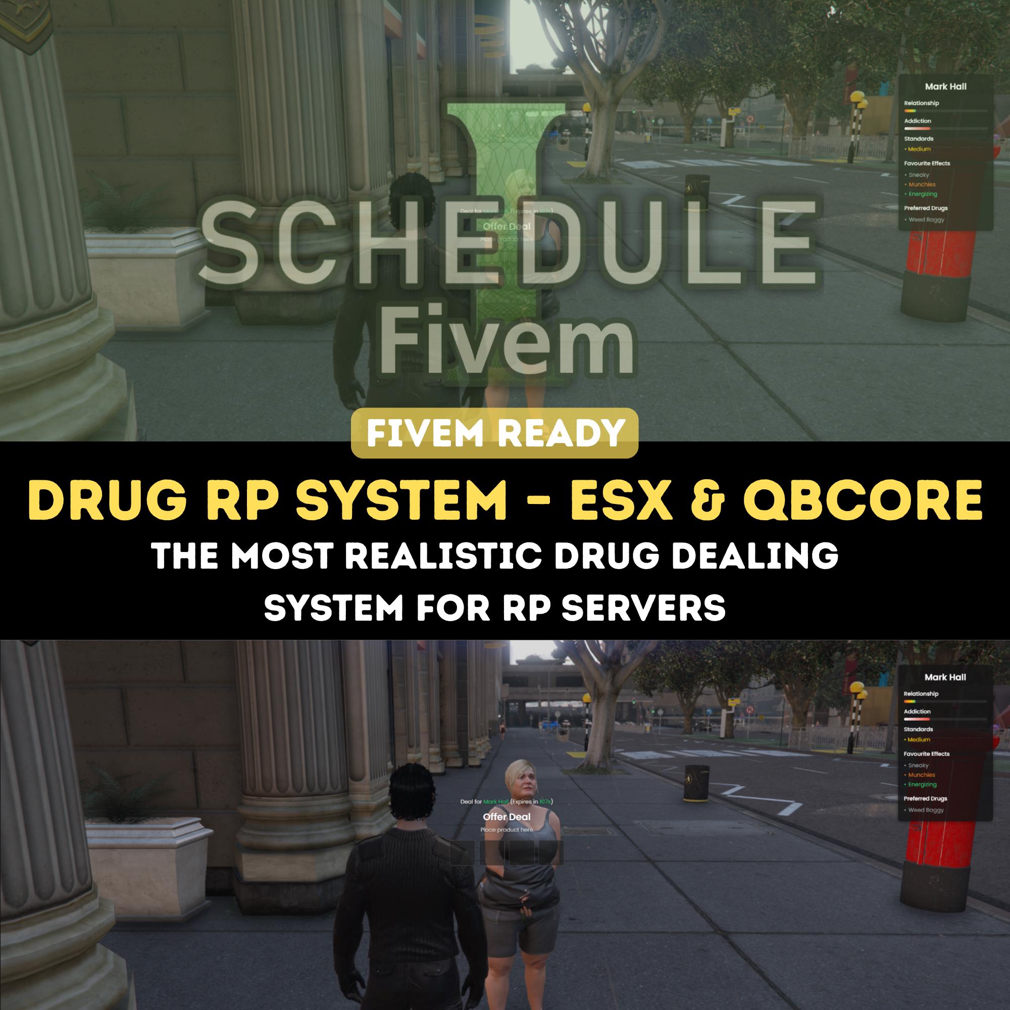 FiveM Drug Selling Schedule 1 Inspire (Open-Source) - tos friendly - High Quality - Instant Download - plug and play - QBcore & ESX Version