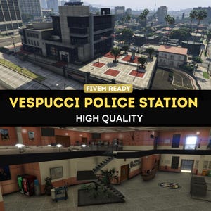 FiveM MLO pack - Vespucci police station - high quality - FiveM Ready - MLO - ESX - Optimized