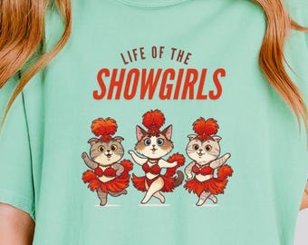 Showgirl Cats: Vintage Burlesque Music Fan Shirt