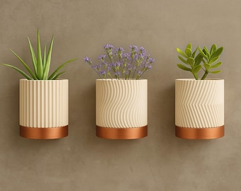 Minimalist Wall Planter with Drip Tray for Modern Wall Garden