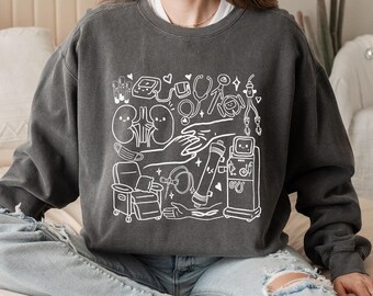 Nephrology Nurse Sweatshirt: Comfort Colors Dialysis Week