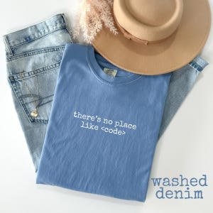 Programmer Shirt | Software Developer Tee | Coding Humor Shirt Washed Denim