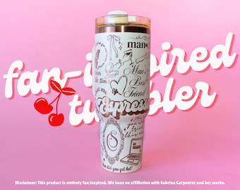 Fan-Inspired Sabrina C Laser-Engraved Tumbler Merch Gift for Her