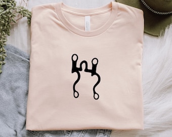 Western Bit Graphic T-Shirt: Horse Girl Rodeo Tee