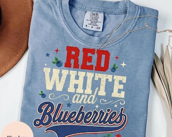 Shirt rood wit en bosbessen, Trump-shirt, shirt Amerikaanse patriot, Republikeinse VS, shirt justitie, shirt republikein, Freedom