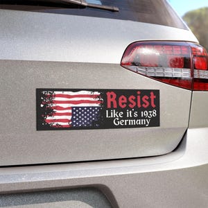 Upside Down Flag,Resist Car Magnet, Resist Bumper Sticker,Science Feminist Activist Vinyl Sticker