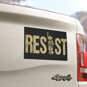 Bear Resist Protect our national parks car magnet, Anti Billionaire National Parks bumper sticker, anti trump magnet