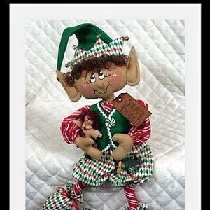 Primitive E-pattern "elf Kristoff"~ 20" Christmas Elf Doll! Doll ...