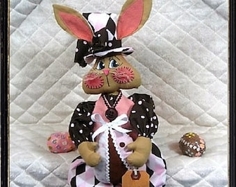 Primitive MAILED pattern "HoPPiN' HeNrY"~ 17" Bunny ~ sewing pattern #267a