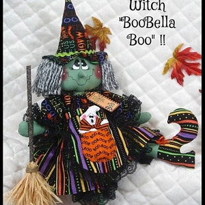 Primitive Mailed sewing pattern #130~Boo the Puppy~ sitting Halloween Doggy~