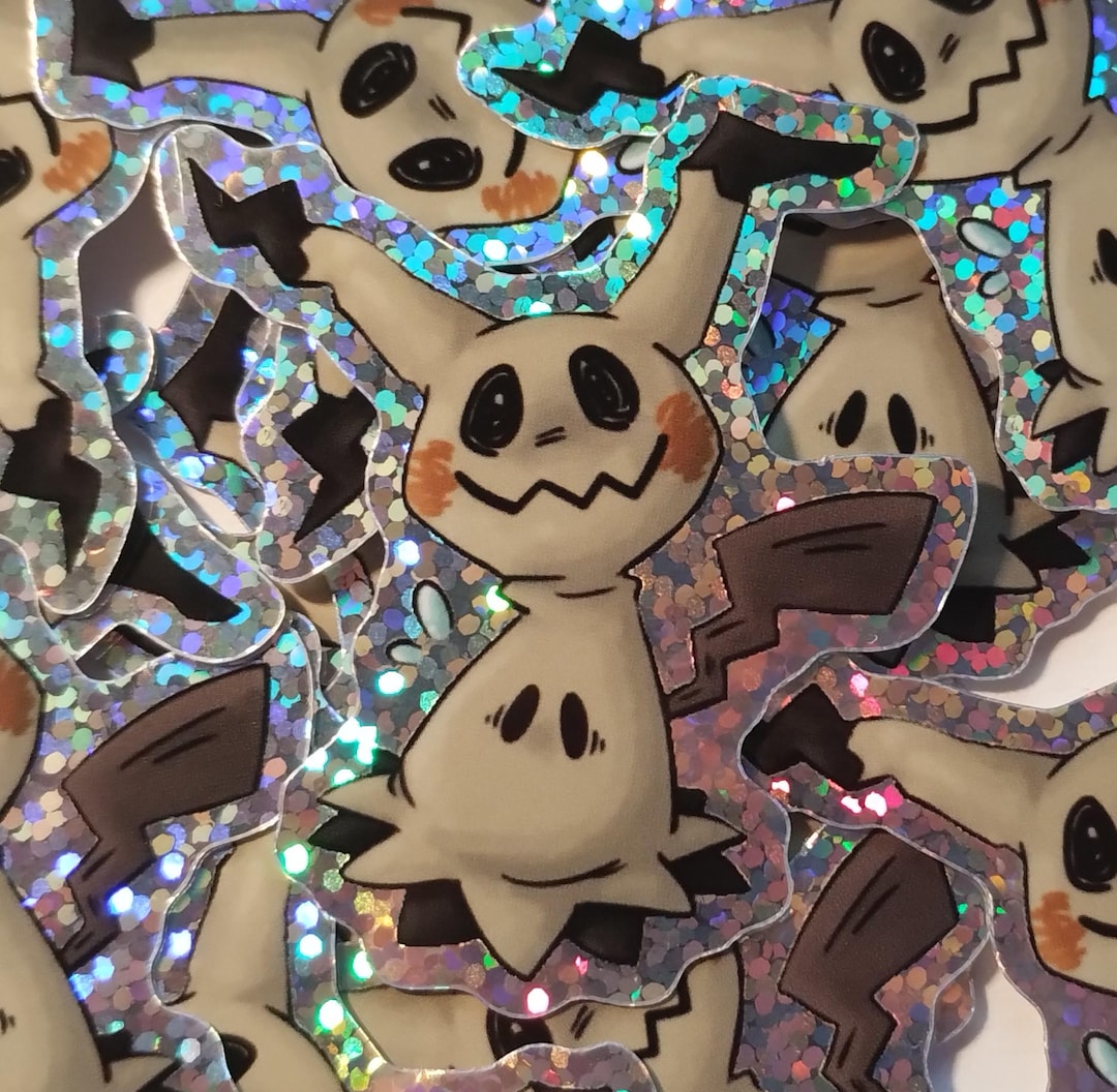 Mimikyu Holographic Sticker (pokémon Mimigma) - Etsy