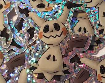 Adesivo holográfico Mimikyu